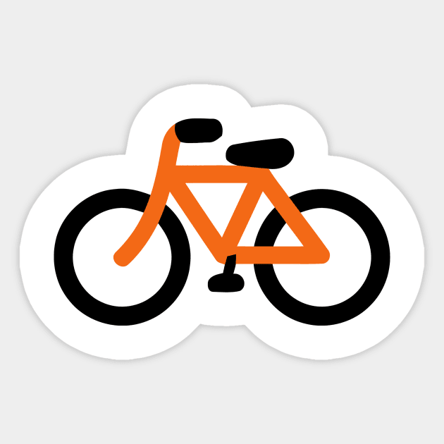 Orange bike stickers cheap